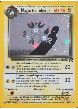 Magneton obscur (première édition) #11/82 — Team Rocket (1ère Édition)