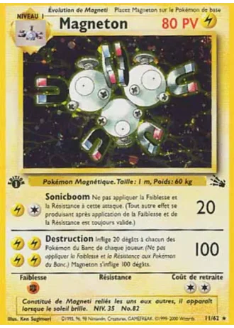 Magneton (première édition) #11/62 — Fossile (1ère Édition)