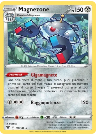 Magnezone #107/189 — Lucentezza Siderale