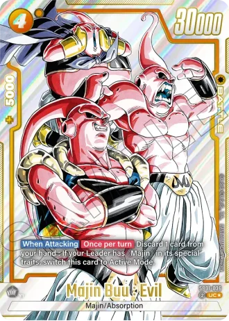 Majin Buu : Evil (Alternative Art) SB01-036 — Manga Booster 01 (SB01)