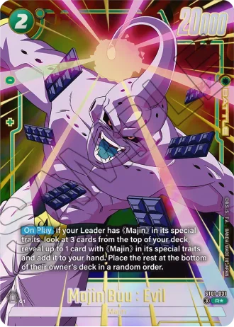 Majin Buu : Evil (Alternative Art) ST01-031 — Story Booster 01 (ST01)
