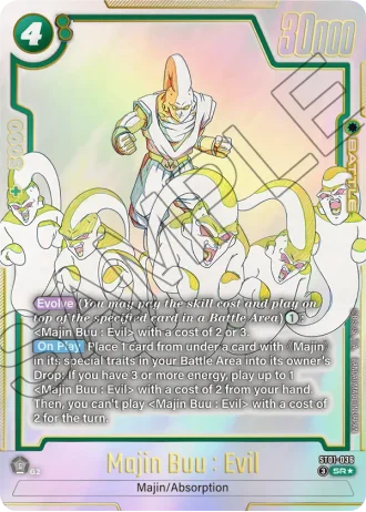 Majin Buu : Evil (Alternative Art) ST01-036 — Story Booster 01 (ST01)