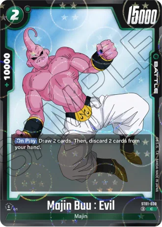 Majin Buu : Evil (Dragon Ball Pattern) ST01-030 — Story Booster 01 (ST01)