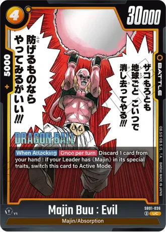 Majin Buu : Evil  SB01-036 — Manga Booster 01 (SB01)