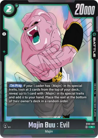 Majin Buu : Evil  ST01-031 — Story Booster 01 (ST01)