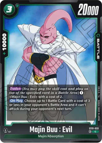 Majin Buu : Evil  ST01-033 — Story Booster 01 (ST01)