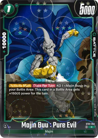 Majin Buu : Pure Evil (Dragon Ball Pattern) ST01-041 — Story Booster 01 (ST01)