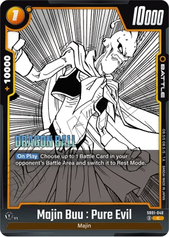 Majin Buu : Pure Evil SB01-040 — Manga Booster 01 (SB01)