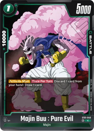 Majin Buu : Pure Evil ST01-040 — Story Booster 01 (ST01)