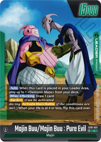 Majin Buu/Majin Buu : Pure Evil ST01-027 — Story Booster 01 (ST01)