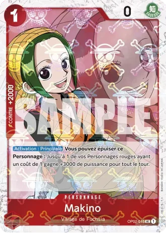 Makino (OP02-015) (Jolly Roger Foil) — ONE PIECE CARD THE BEST (PRB01)