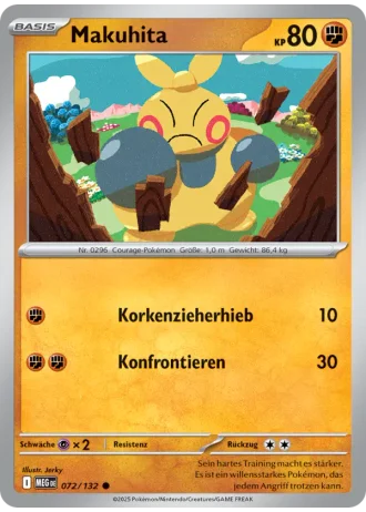 Makuhita #072/132 — Mega-Entwicklung
