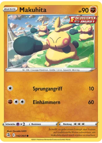 Makuhita #142/264 — Fusionsangriff