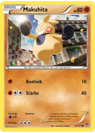 Makuhita #51/111 — Fliegende Fäuste