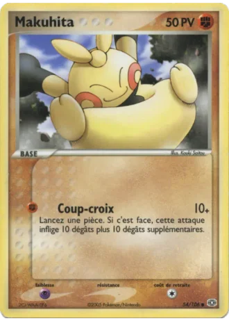 Makuhita #54/106 — EX Émeraude