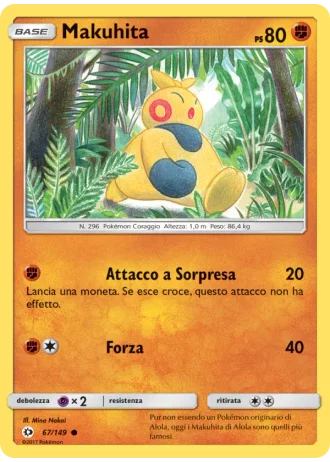 Makuhita #67/149 — Sole e Luna