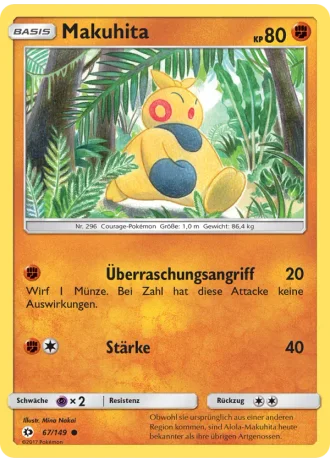 Makuhita #67/149 — Sonne & Mond