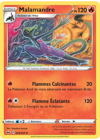 Malamandre #28/202 — Épée et Bouclier