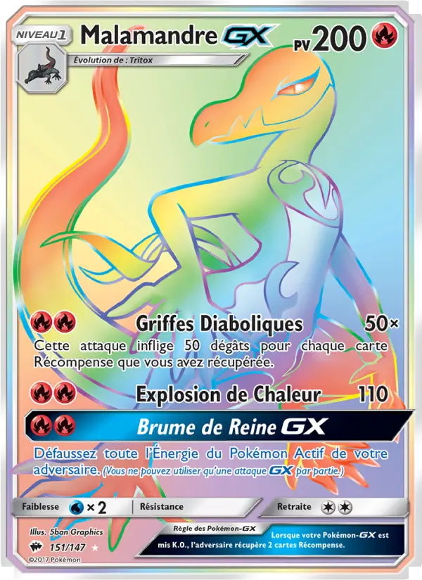 Malamandre GX #151 — Ombres Ardentes