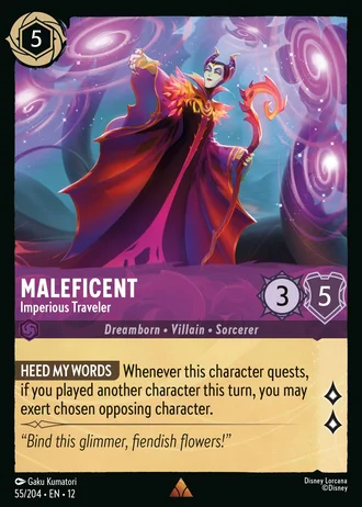 Maleficent - Imperious Traveler #55/257 — Wilds Unknown