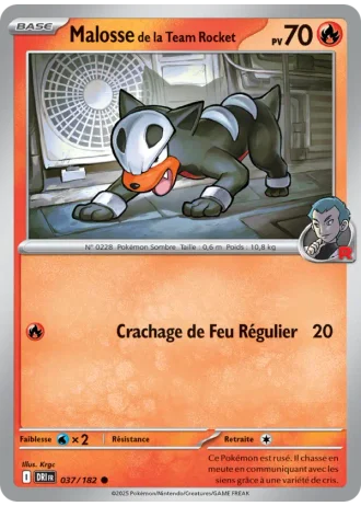 Malosse de la Team Rocket #037/182 — Rivalités Destinées