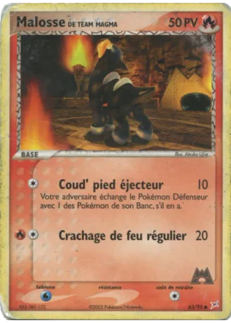 Malosse de Team Magma #63 — EX Team Magma vs Team Aqua