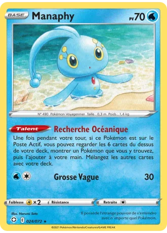 Manaphy #24/72 — Destinées Radieuses