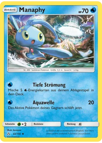 Manaphy #42/156 — Ultra-Prisma
