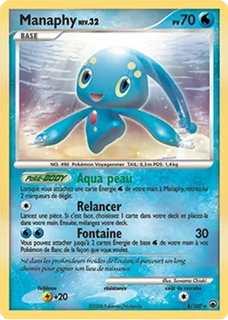 Manaphy #8/100 — Aube Majestueuse