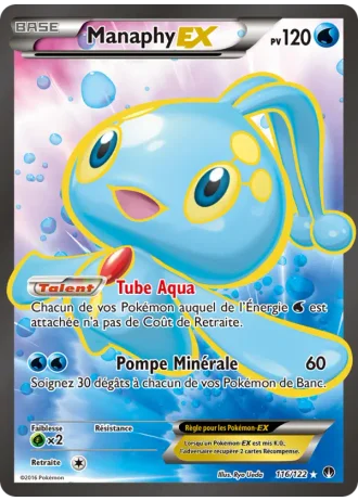 Manaphy EX #116/122 — Rupture Turbo