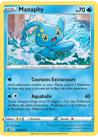 Manaphy SWSH275 — Épée & Bouclier Promos