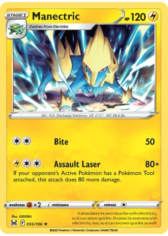 Manectric #055 — Lost Origin