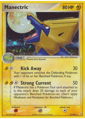 Manectric #8/100 — EX Guardiani dei Cristalli