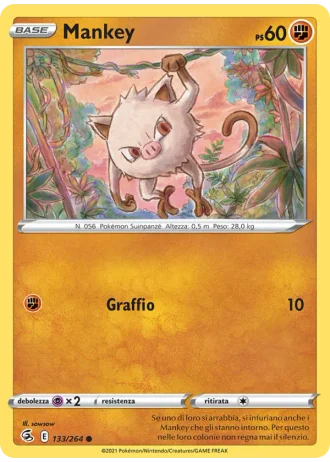 Mankey #133/264 — Colpo Fusione