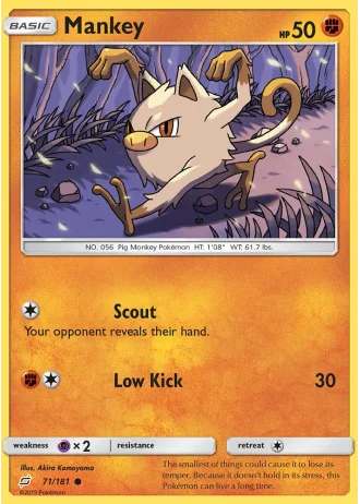 Mankey #71/181 — Team Up