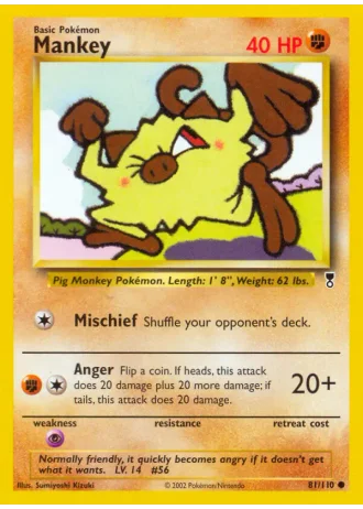 Mankey #81 — Legendary Collection