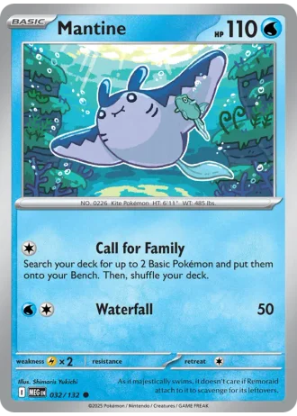Mantine #032/132 — Mega Evolution