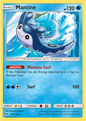 Mantine #58/214 — Lost Thunder