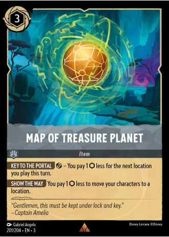 Map of Treasure Planet #201/204 — Into the Inklands