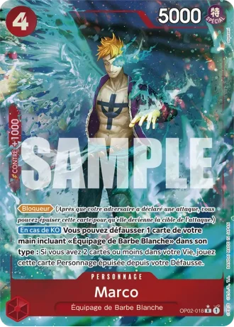 Marco (OP02-018) (Alternative Art) — ONE PIECE CARD THE BEST (PRB01)