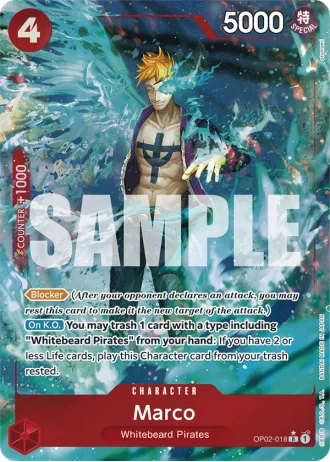 Marco (OP02-018) (Full Art) — One Piece The Best (PRB01)