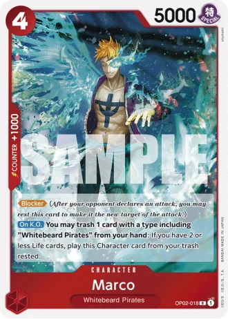 Marco (OP02-018) (Reprint) — One Piece The Best (PRB01)
