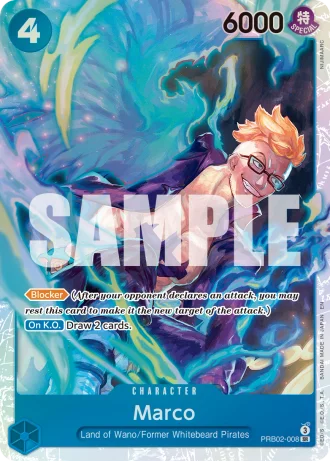 Marco (RB02-008) (Pirate Foil) — One Piece Card The Best Vol.2(PRB02)