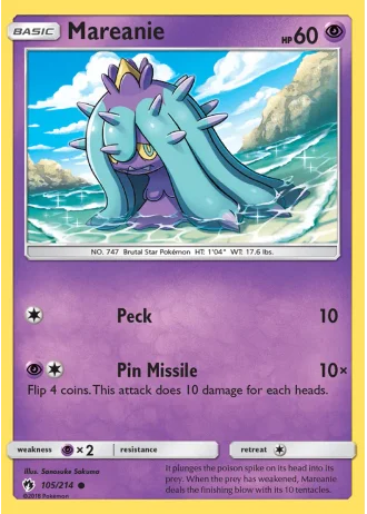 Mareanie #105/214 — Lost Thunder