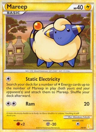 Mareep #20 — HS trainer Kit (Raichu)