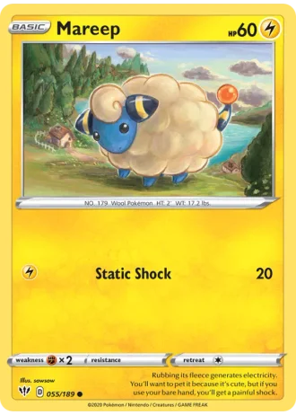 Mareep #55/189 — Darkness Ablaze