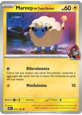 Mareep del Team Rocket #072 — Rivali Predestinati