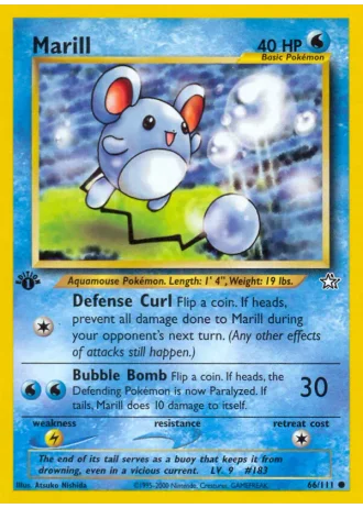 Marill (1. Edition) #66/111 — Neo Genesis (1. Edition)