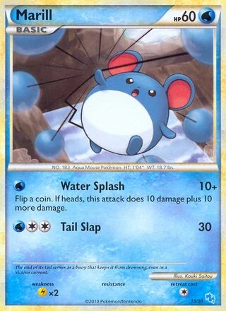 Marill #15 — HS trainer Kit (Gyarados)