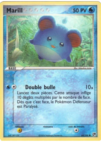 Marill #68/100 — EX Tempête de sable